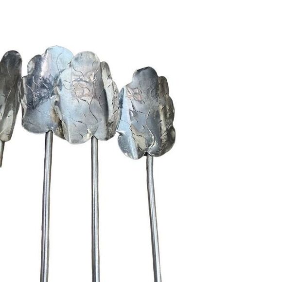 Sterling Silver Iced Tea Spoon Stirrers 7 Piece Set .925 Mexico Handmade Vintage - Picture 9 of 9